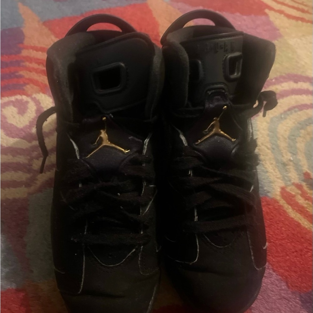 Jordan Kids Sneakers Black and Gold